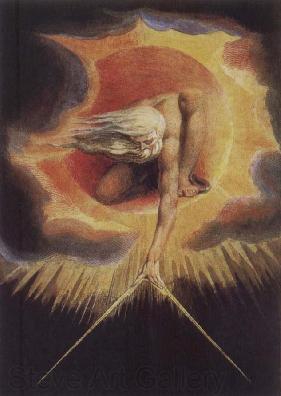 William Blake The Ancient of Days Norge oil painting art